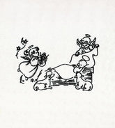 Angels & Baby Line Art Embroidery Design