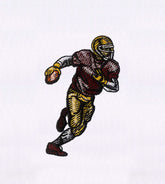 American Football Player Embroidery Design