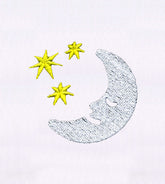 Stars & Moon Embroidery Design