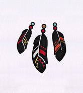 Native Feather Embroidery Design