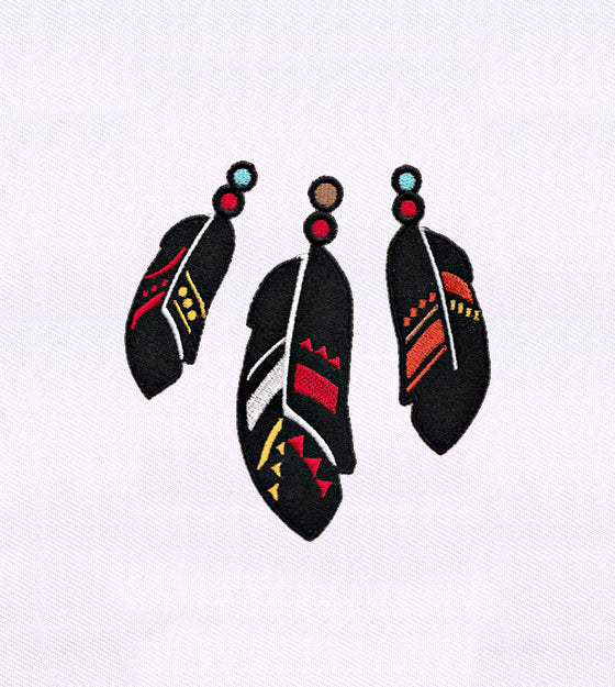 Native Feather Embroidery Design