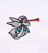 Flying Angel Blowing Horn Embroidery Design