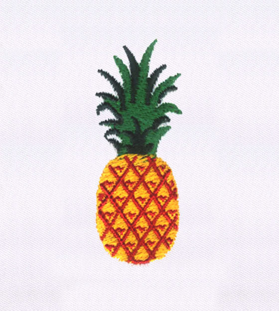 Pineapple Embroidery Design – Tropical Fruit Machine Embroidery File