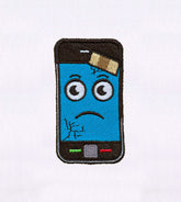 First Aid Plastered Mobile Phone Embroidery Design