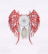 Dreamcatcher Wings Embroidery Design