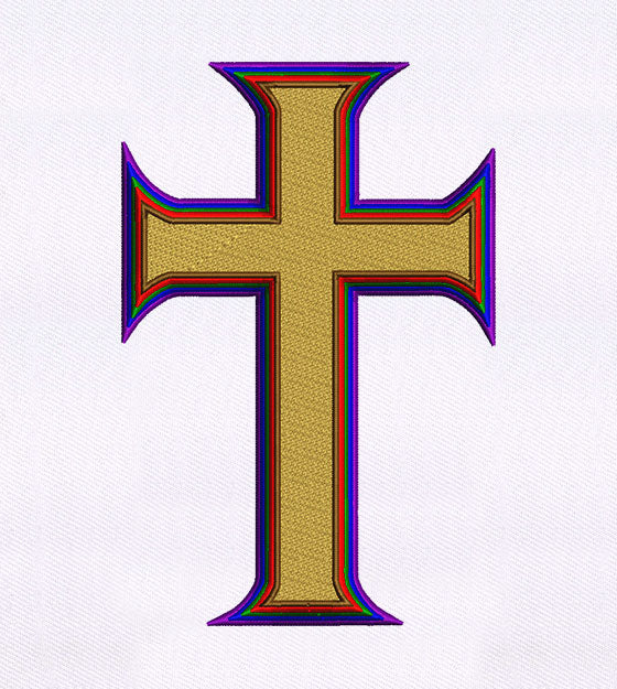 Religious Cross Machine Embroidery File