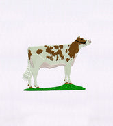 Cow Embroidery Design – Farm Animal Machine Embroidery File