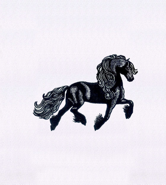 Black Horse Embroidery Design
