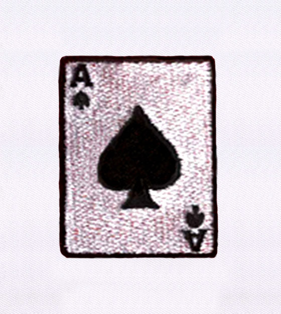 Ace of Spades Embroidery Design