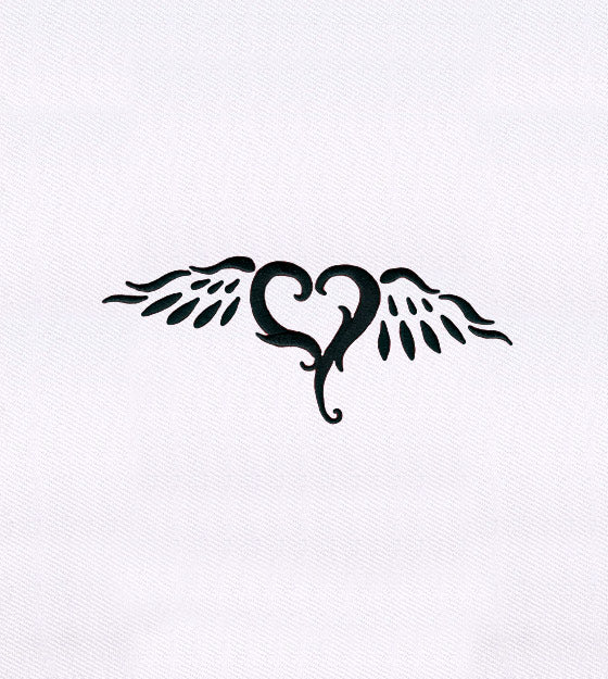 Winged Heart Embroidery Design