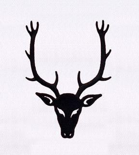 Deer Head Silhouette Embroidery Design