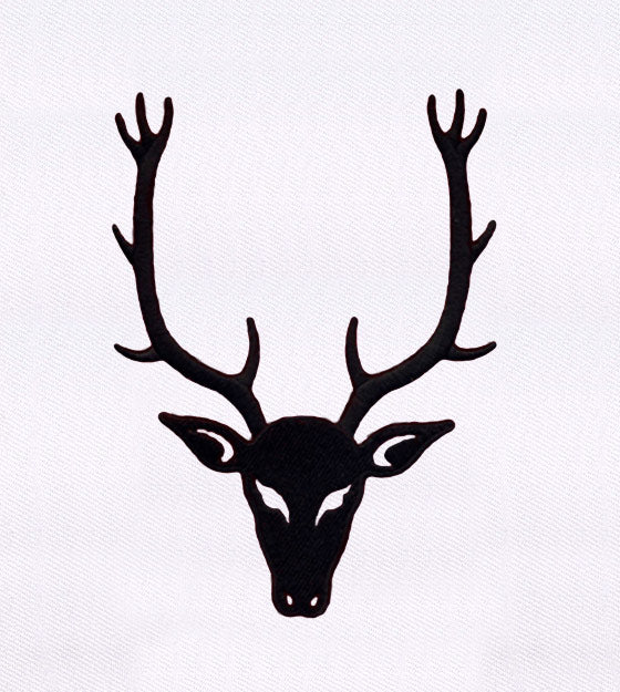 Deer Head Silhouette Embroidery Design