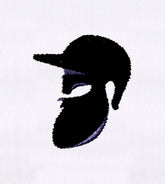 Beard Man Silhouette Embroidery Design