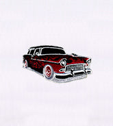 Vintage Car Embroidery Design – Retro