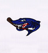 Shark Baseball Embroidery Design