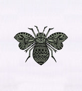 Intricate Bee Embroidery Design