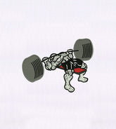 Powerlifting Embroidery Design – Gym Bench Press Embroidery File