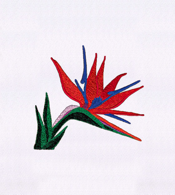 Bird of Paradise Flower Embroidery Design