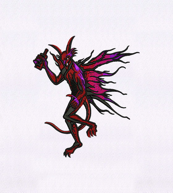 Devil Fairy Embroidery Design