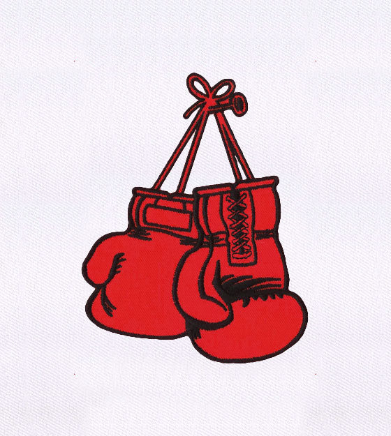 Boxing Gloves Embroidery Design