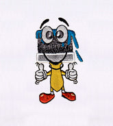 Paint Brush Cartoon Embroidery Design