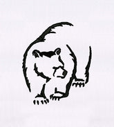Bear Outline Embroidery Design