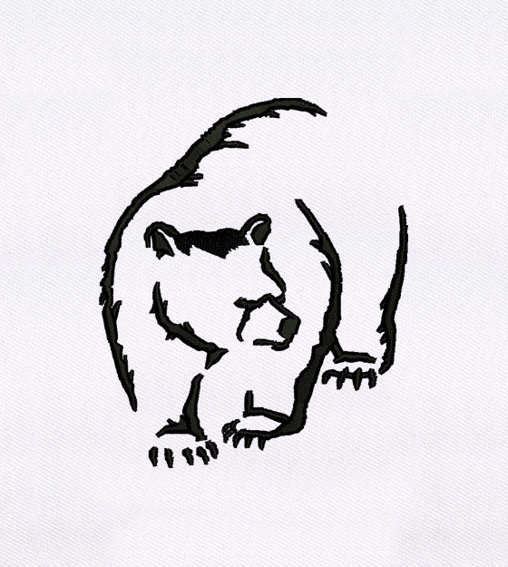 Bear Outline Embroidery Design