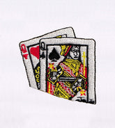 Queen & Ace Playing Cards Embroidery Design
