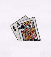 Ace & King Spade Cards Embroidery Design