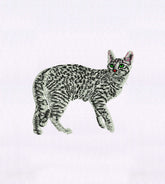Tabby Cat Embroidery Design