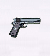 Pistol Silhouette Embroidery Design