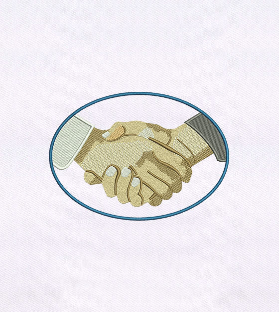 Partnership Symbol Embroidery Design