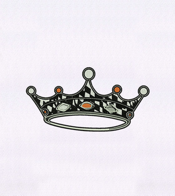 Royal Crown Embroidery Design