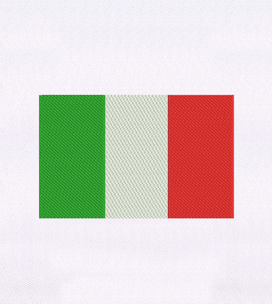 Italy Flag Embroidery Design