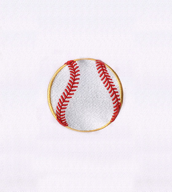 Baseball Embroidery Design – Sports Ball Machine Embroidery File
