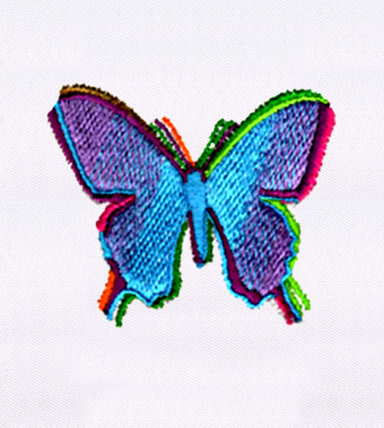 Butterfly Embroidery Design – Multicolor Nature Patch File