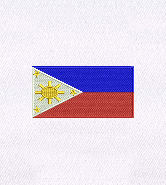 Philippine Flag Embroidery Design