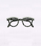 Retro Glasses Embroidery Design