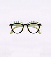 Pearl Top Retro Glasses Embroidery Design