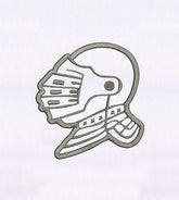 Knight Helmet Embroidery Design