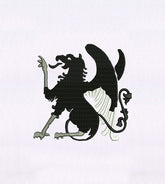 Winged Lion & Eagle Hybrid Embroidery Design