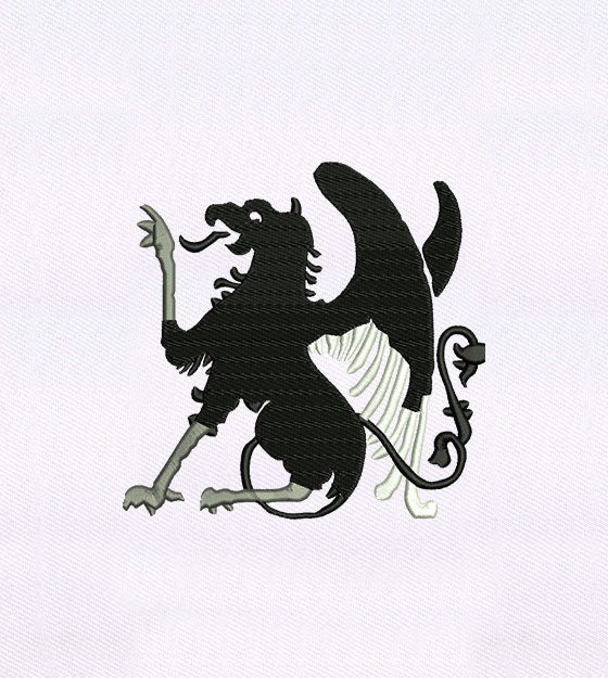 Winged Lion & Eagle Hybrid Embroidery Design