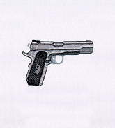 Pistol Embroidery Design – Tactical Gun Patch