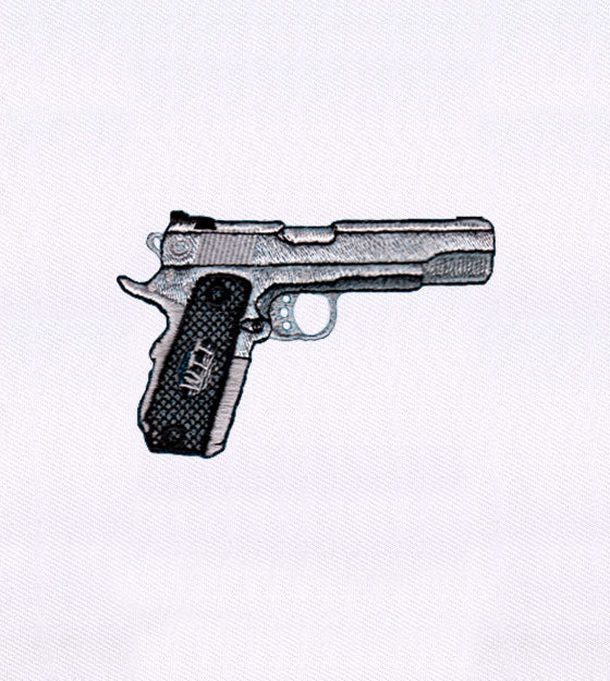 Pistol Embroidery Design – Tactical Gun Patch