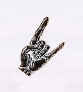 Rock Hand Sign Embroidery Design