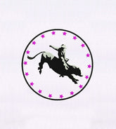 Bull Rider Embroidery Design