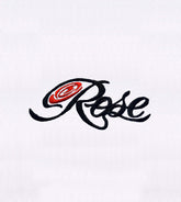 Rose Text Embroidery Design