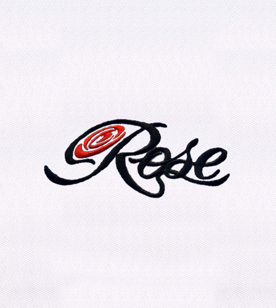 Rose Text Embroidery Design