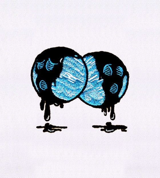 Dripping Yin Yang Embroidery Design
