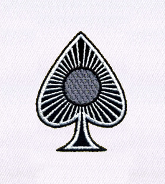 Spade Symbol Embroidery Design